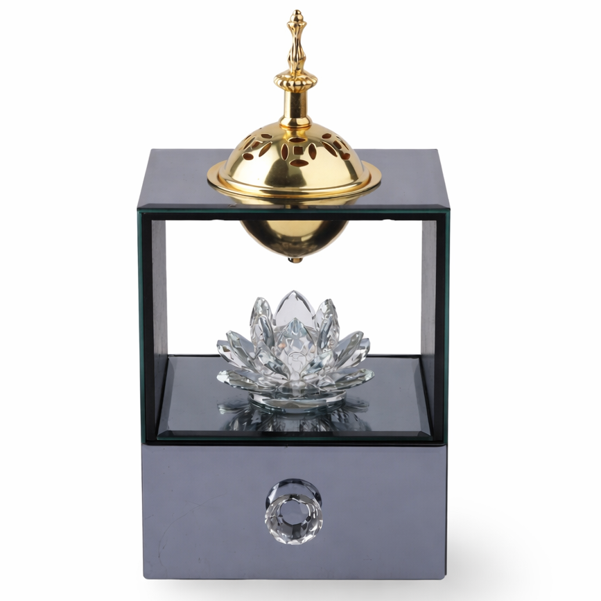 Brûleur d'Encens Miroir Avec Tiroir