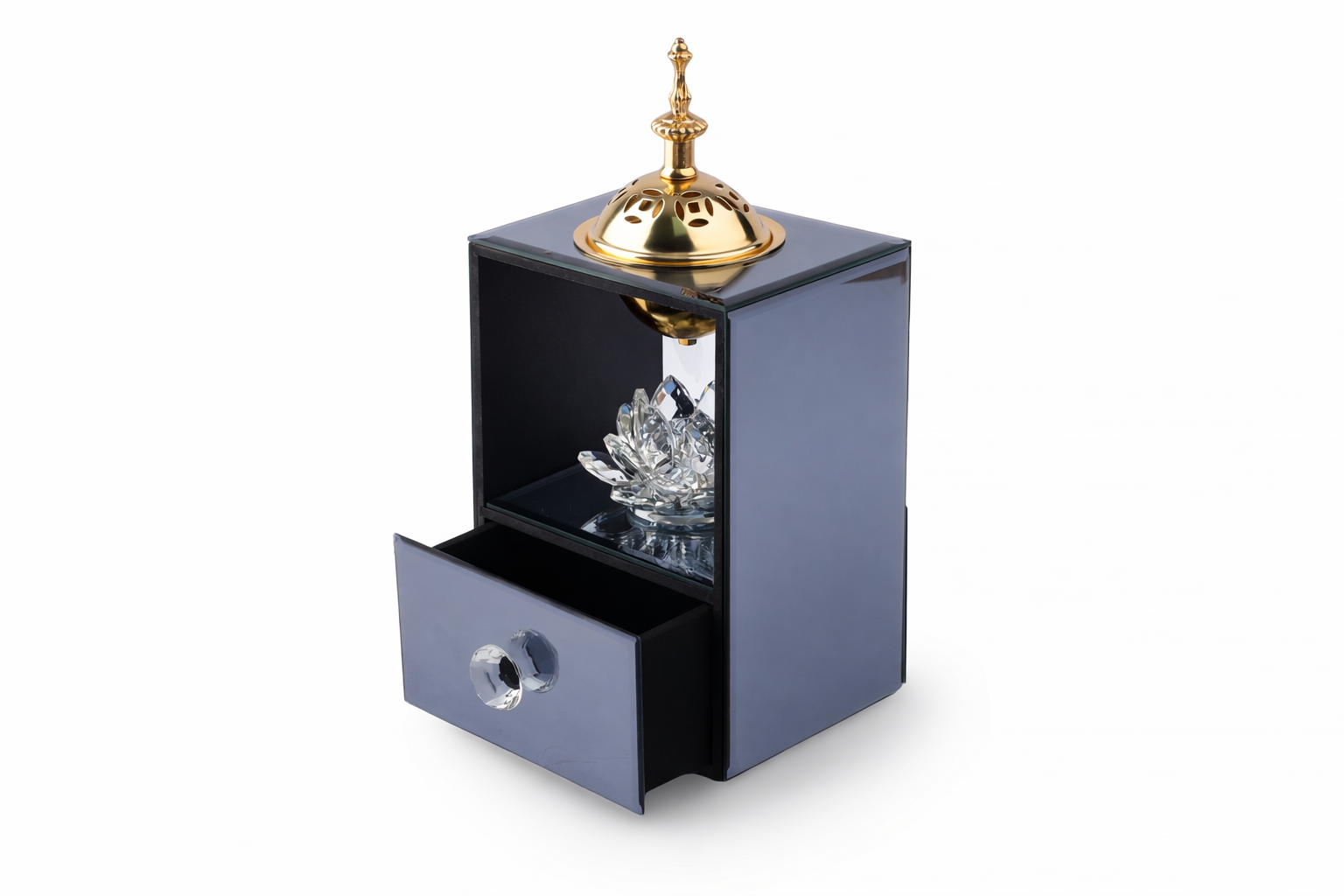 Brûleur d'Encens Miroir Avec Tiroir – Image 2